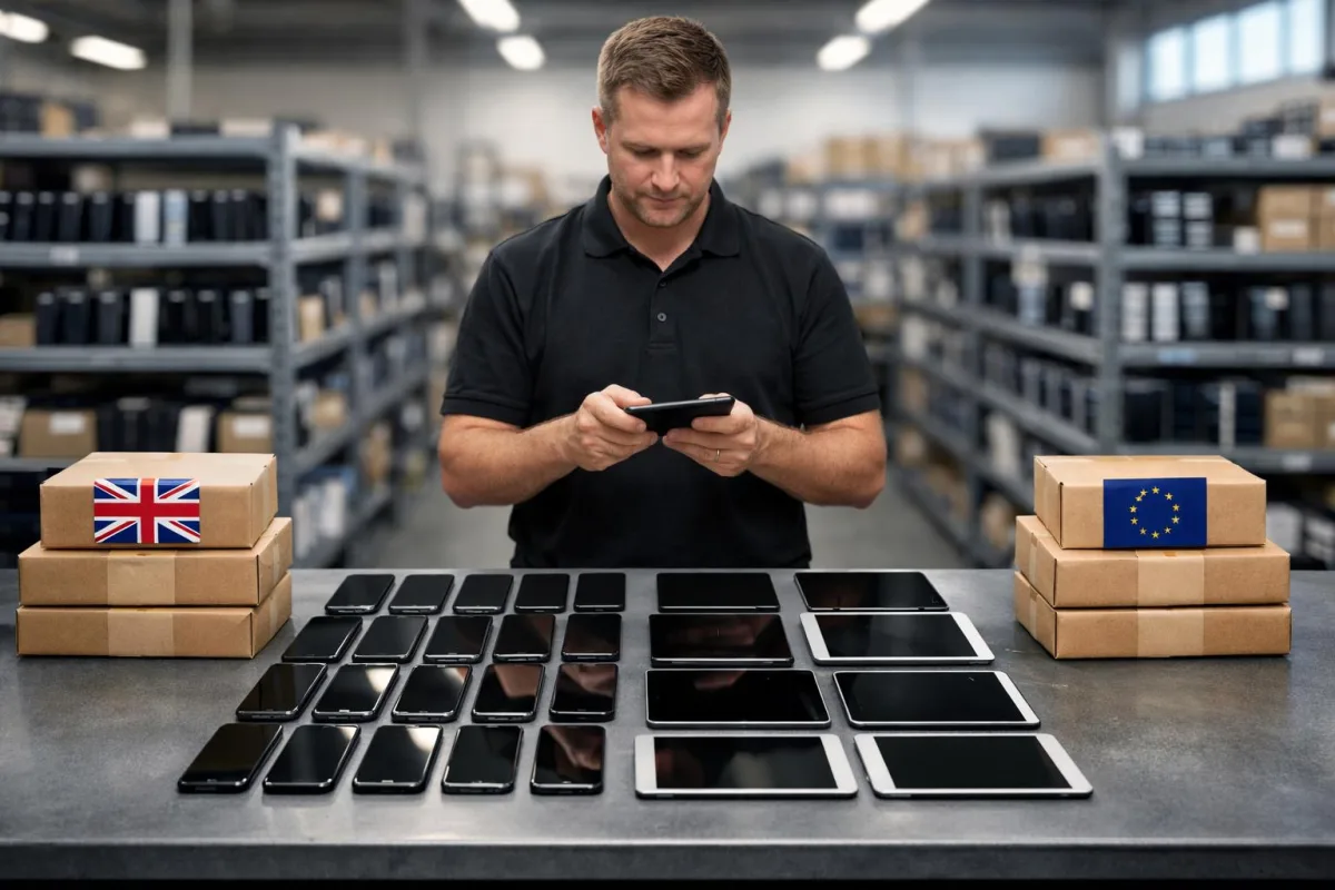 How Tech Refurb Businesses Sell Across the UK and EU Without Losing Control of Stock